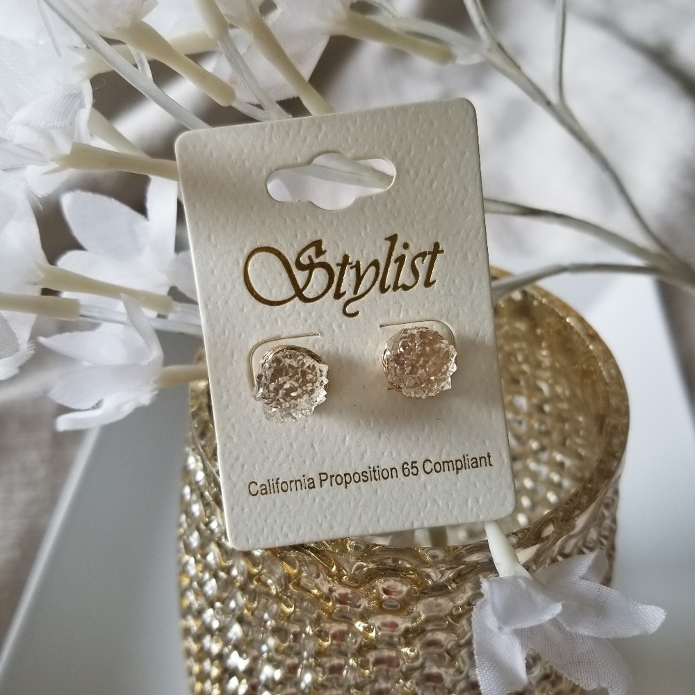 Stud Tan Earrings